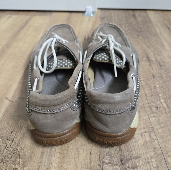 Sperry Women's Grey Leather 9.5m Boat Shoes - Picture 4 of 16